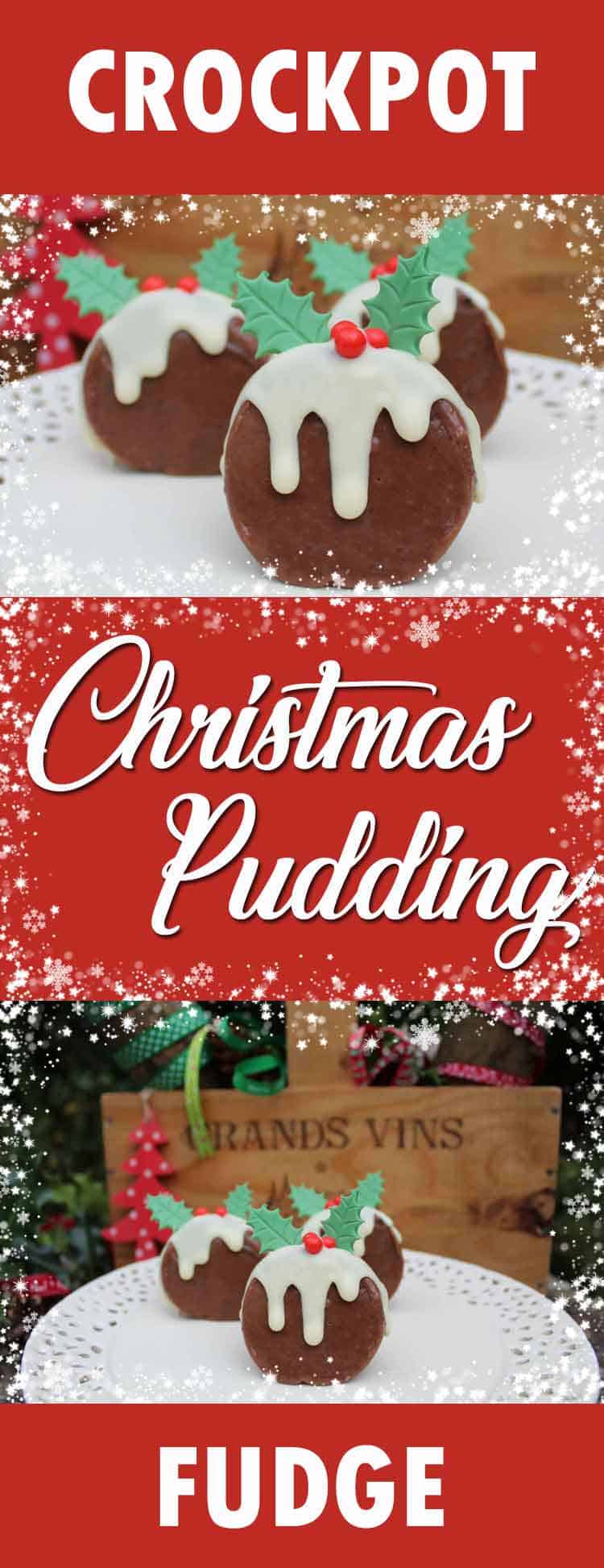 Christmas Pudding Slow cooker fudge