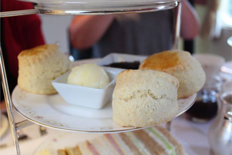 Scones and cream afternoon tea