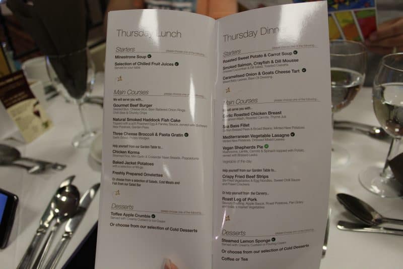 Lunch and Dinner Menu at Potters Resort