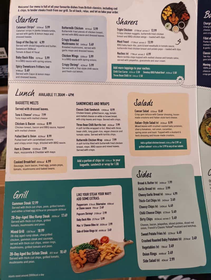 The Brigghouse Restaurant Menu at Haven Blue Dolphin