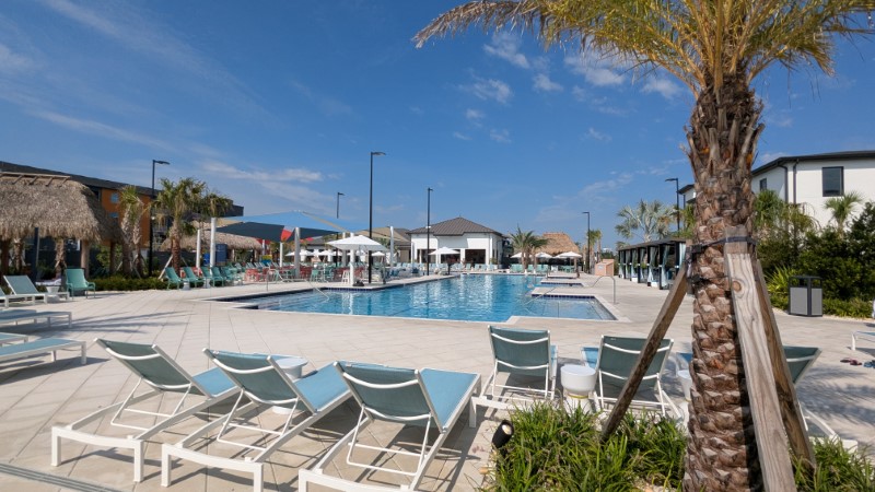 main pool at Villatel Orlando