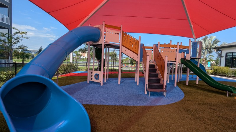 kids' playground at Villatel Orlando resort