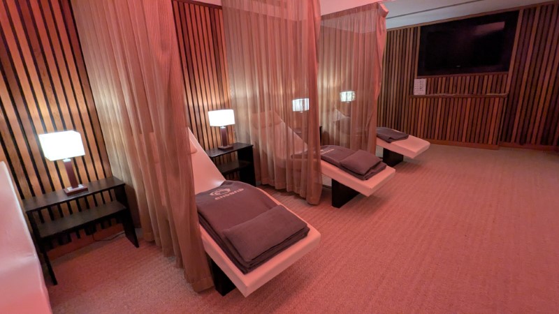 relaxation room at Buxton Crescent spa