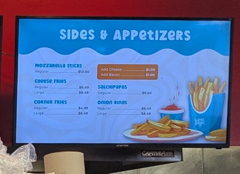 food options and menus at Dezerland in Orlando
