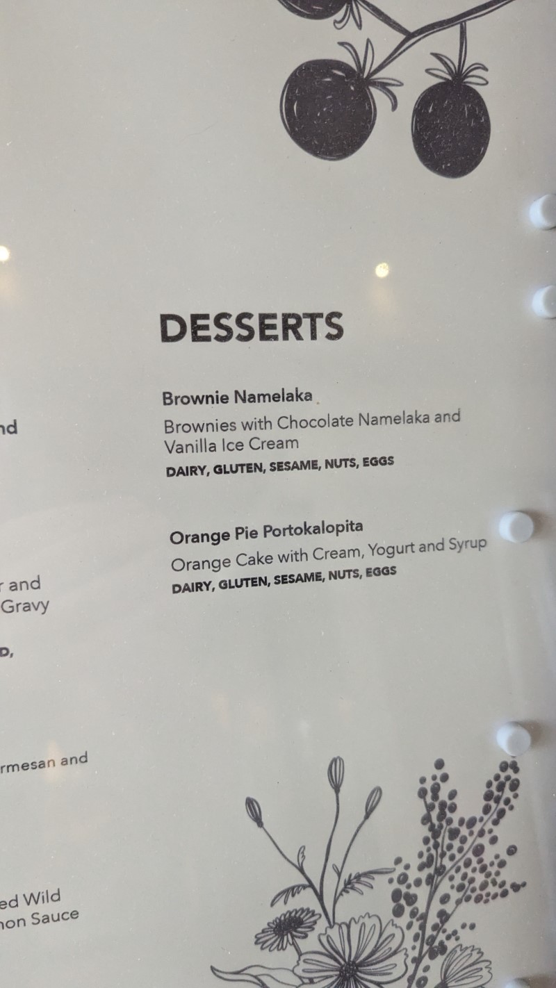 The Griglia Restaurants Menus at Domes Aulus Elounda