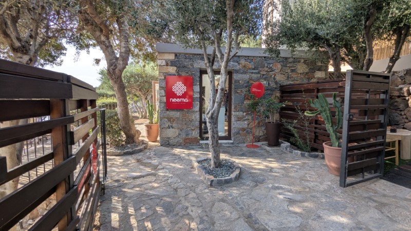 Private Beach at Domes of Elounda Beachwear Shop