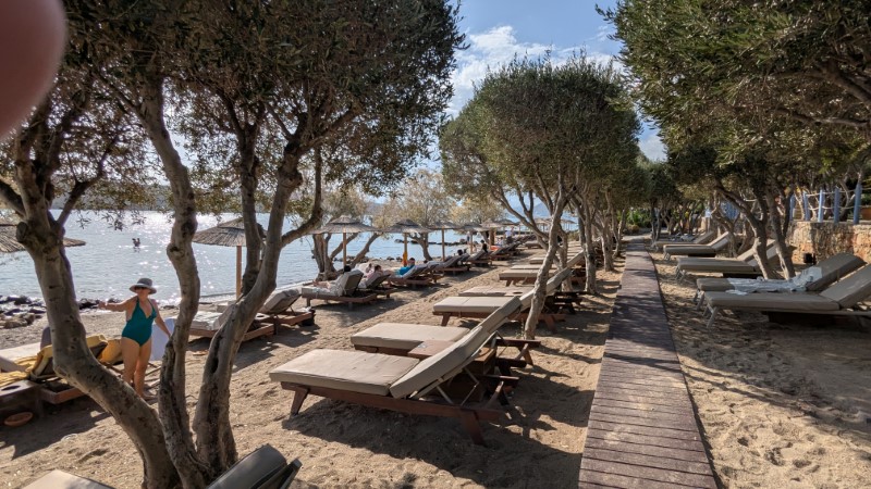 Private Beach at Domes of Elounda