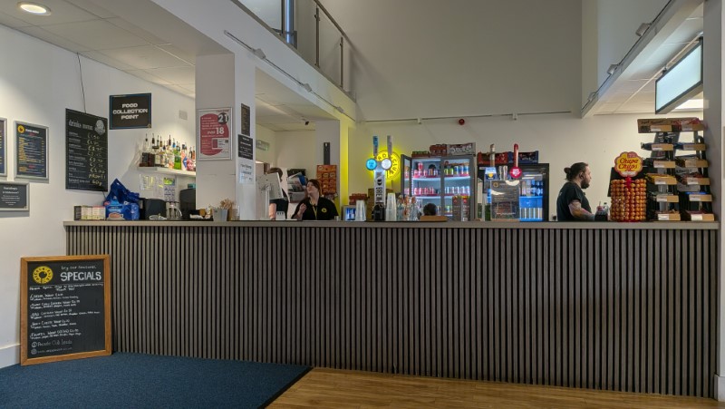 cafe at Arcade Club Leeds Review