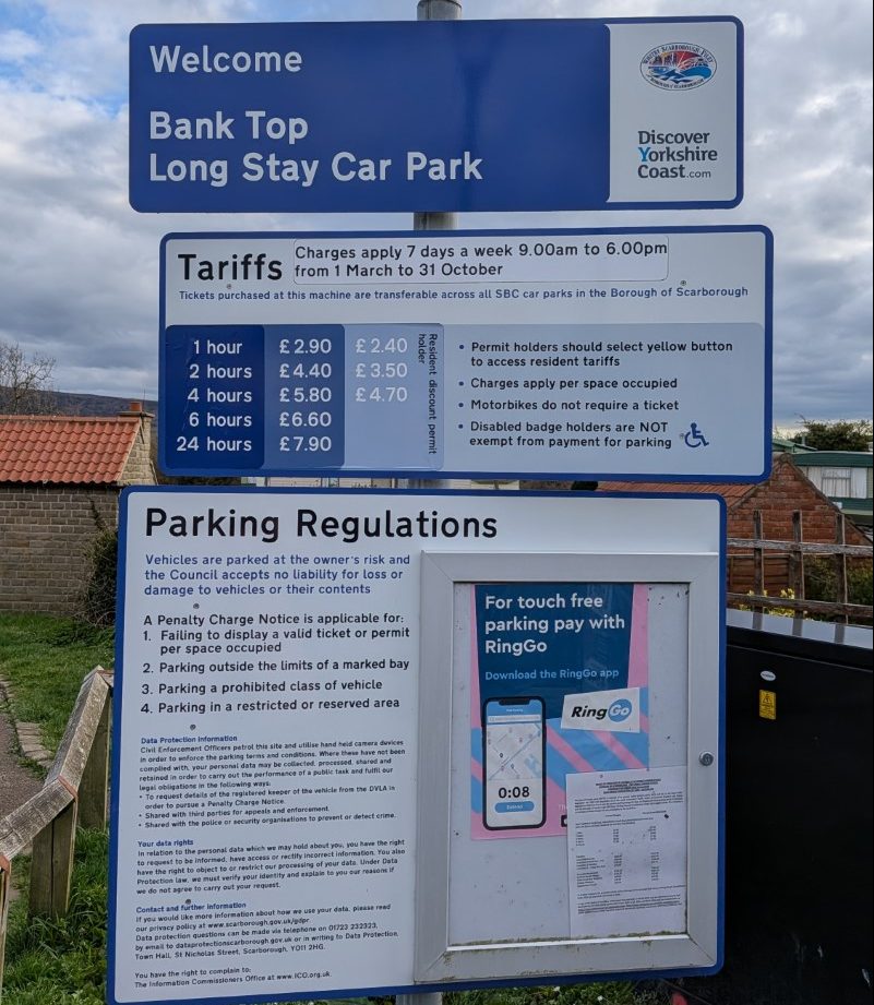 Parking in Robin Hood's Bay