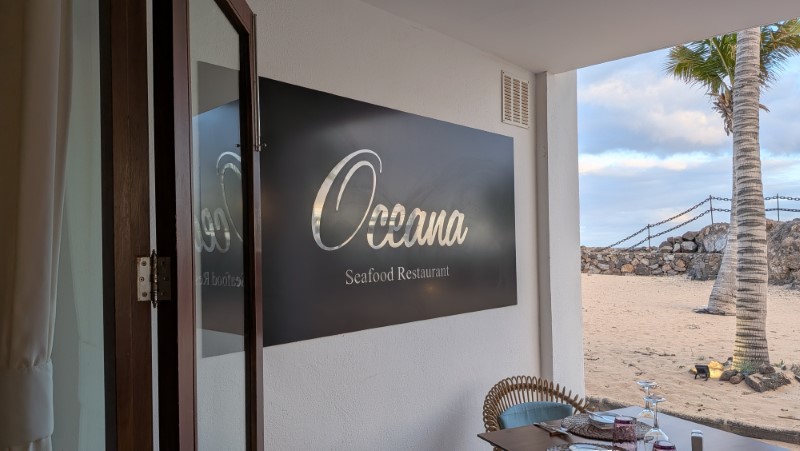 Secrets Lanzarote dinner in Oceana Review
