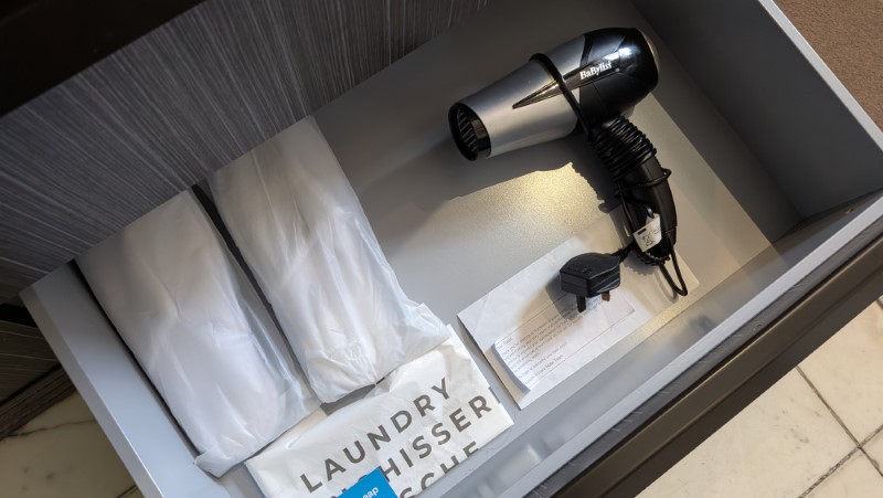 BaByliss Hairdryer at Eccleston Square hotel