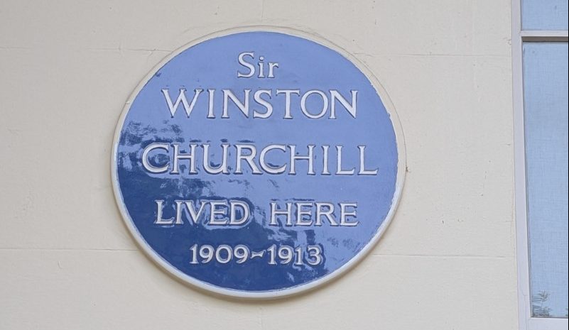 Winston Churchill Blue Plaque